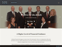 Tablet Screenshot of burkefinancialstrategies.com
